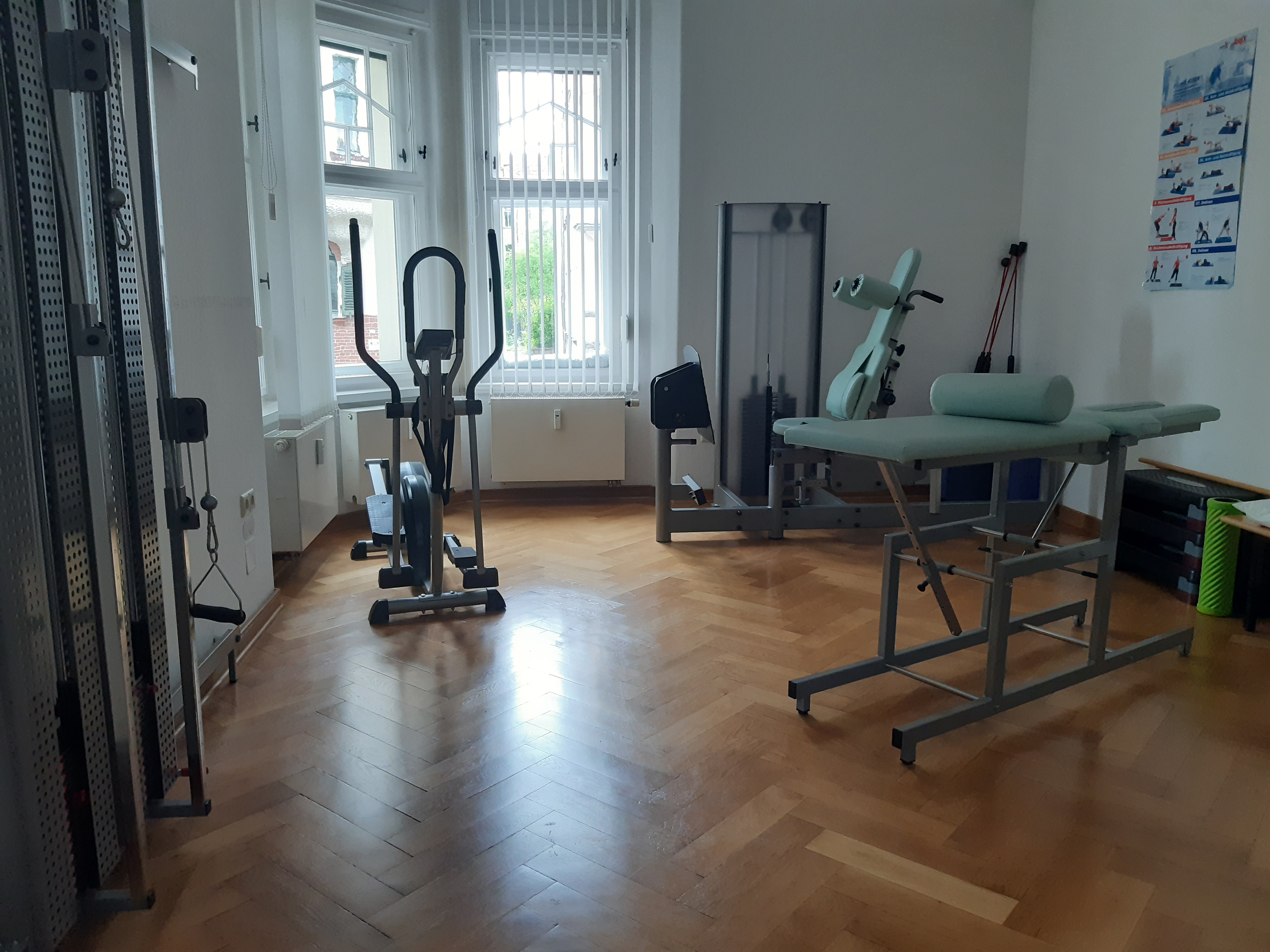 Trainingsbereich der Physiotherapie W. Gugell